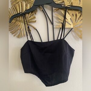 Papermoon Black Strappy Bodysuit